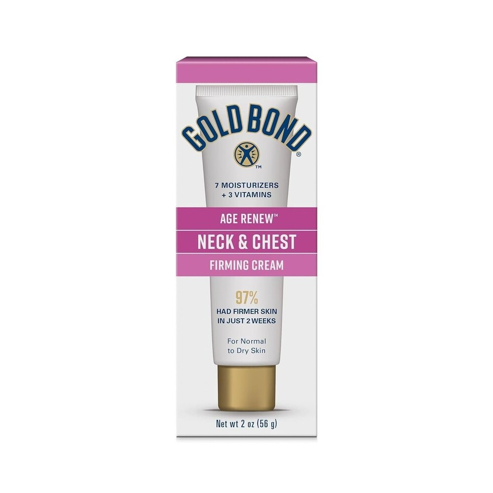 Gold Bond Age Renew Neck Chest Firming Cream 2oz Clinically Tested Skin Firming